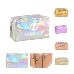 Custom PU Holographic Makeup Bag Waterproof Cosmetic Pouch