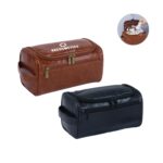 Custom PU Leather Hanging Travel Toiletry Bag