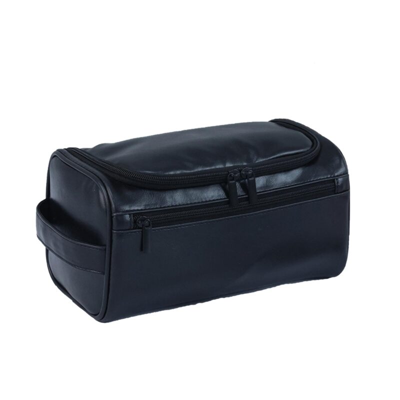 Custom PU Leather Hanging Travel Toiletry Bag - 2