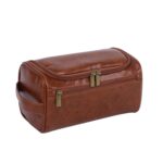 Custom PU Leather Hanging Travel Toiletry Bag - 3