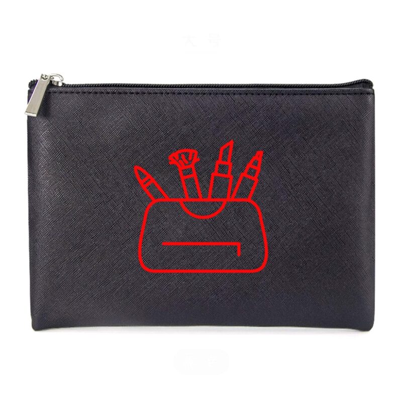 Custom PU Leather Makeup Organizer Travel Toiletry Bag - 4