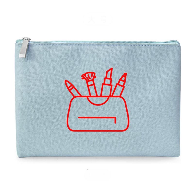Custom PU Leather Makeup Organizer Travel Toiletry Bag - 6