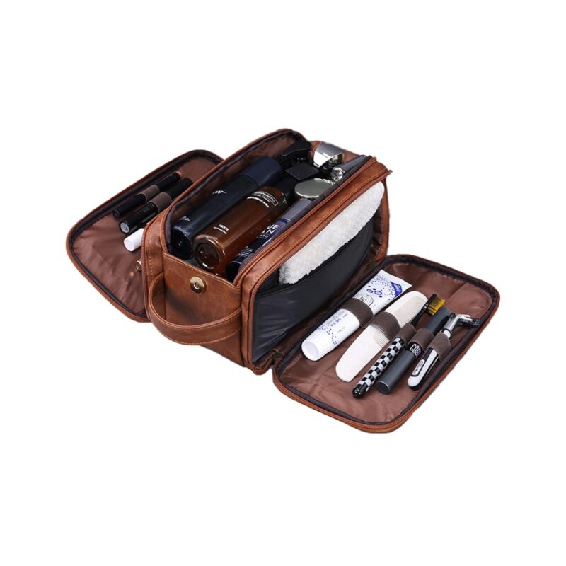Custom PU Leather Toiletry Bag - 3