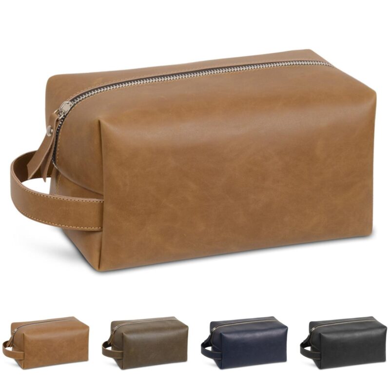 Custom PU Leather Toiletry Bag - 1