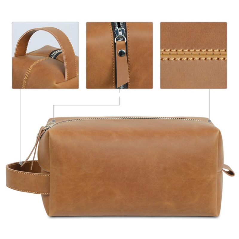 Custom PU Leather Toiletry Bag - 3