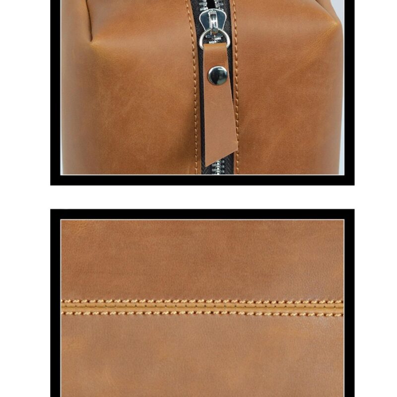 Custom PU Leather Toiletry Bag - 4