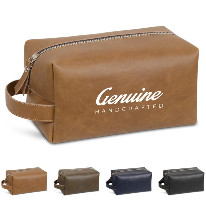 PU-Leather-Toiletry-Bag-MCF6801 Custom PU Leather Toiletry Bag