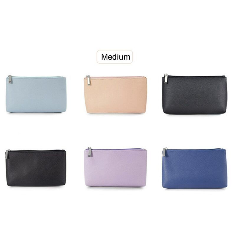 Custom PU Leather Toiletry Bag-Medium Size - 1
