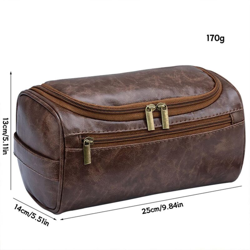 Custom PU Leather Toiletry Bag - 1