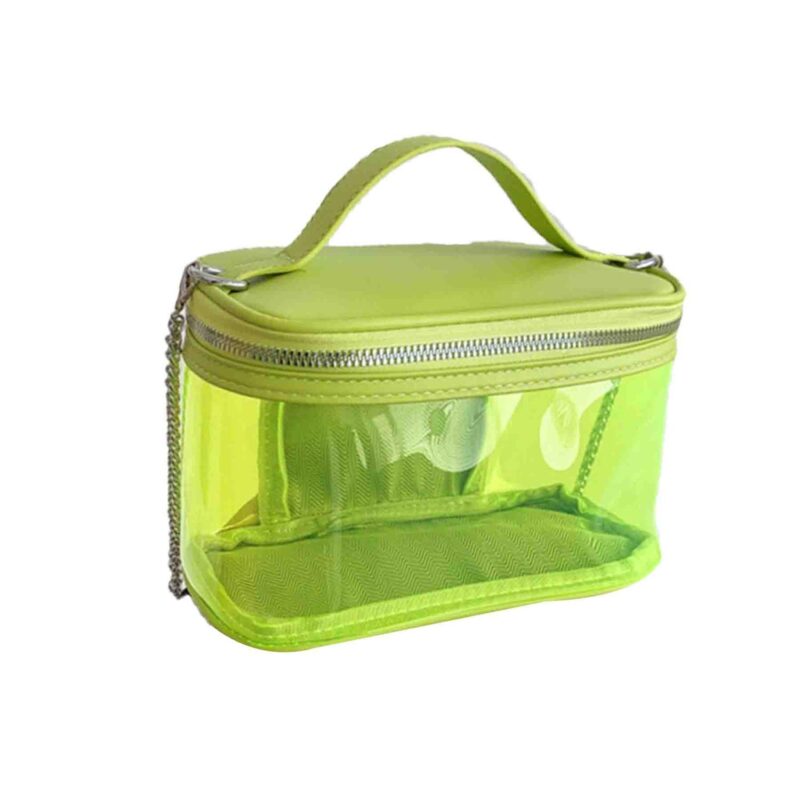 Custom PU Leather Transparent Makeup Toiletry Bag - 2