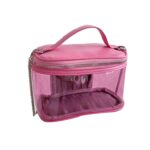 Custom PU Leather Transparent Makeup Toiletry Bag - 3