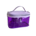 Custom PU Leather Transparent Makeup Toiletry Bag - 4