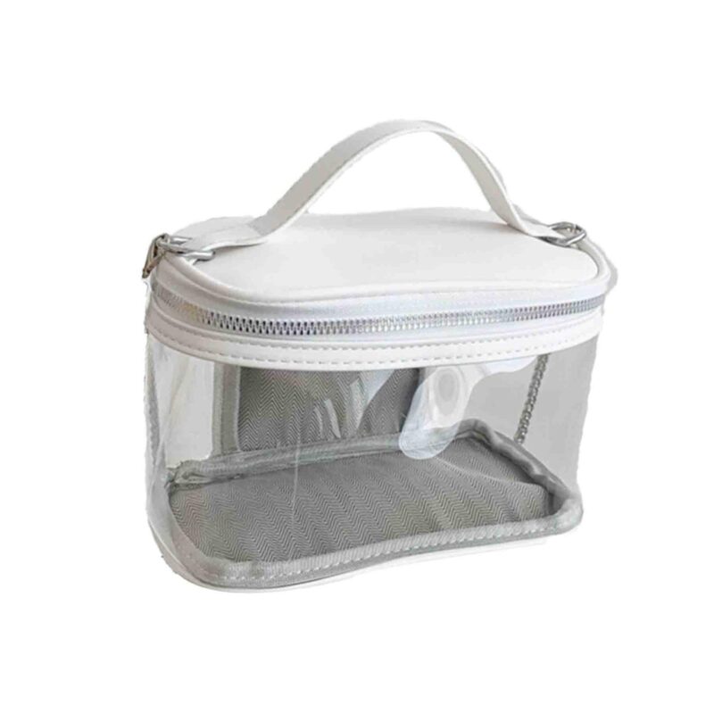 Custom PU Leather Transparent Makeup Toiletry Bag - 5