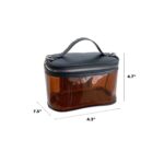 Custom PU Leather Transparent Makeup Toiletry Bag - 6