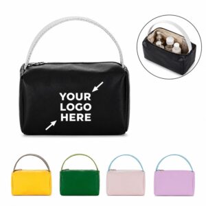 Custom PU Leather Travel Makeup And Toiletry Bag