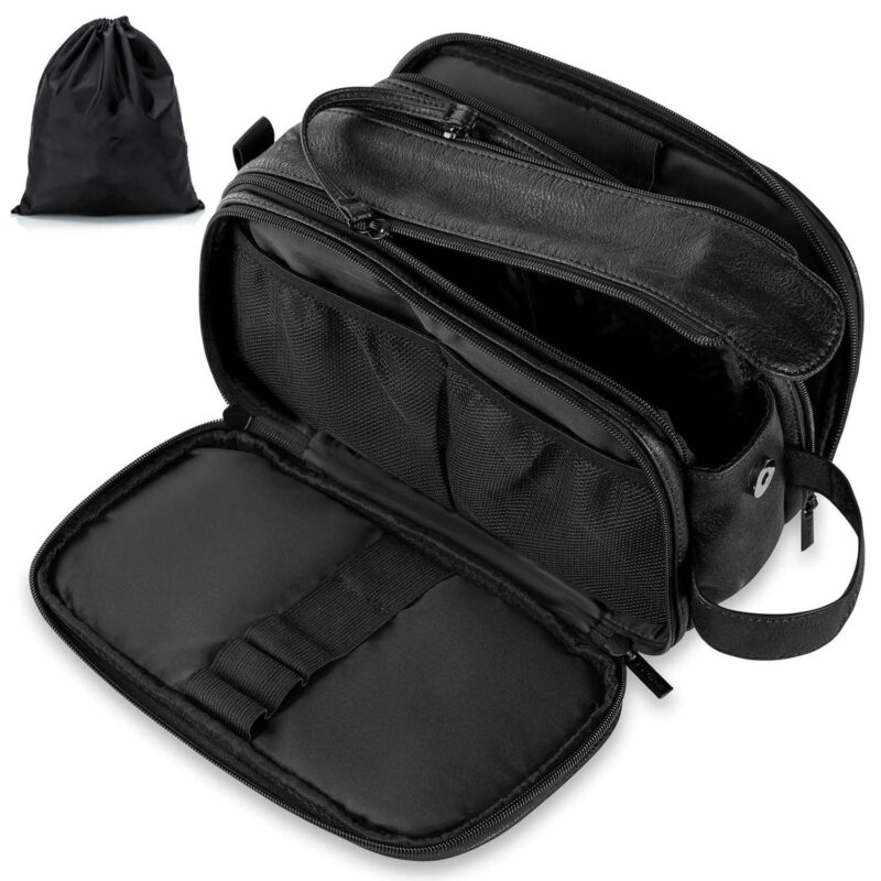 Custom PU Leather Travel Shaving Dopp Kit - 2