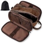 Custom PU Leather Travel Shaving Dopp Kit - 4