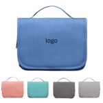 Custom PU Leather Travel Toiletry Bag With Waterproof Finish
