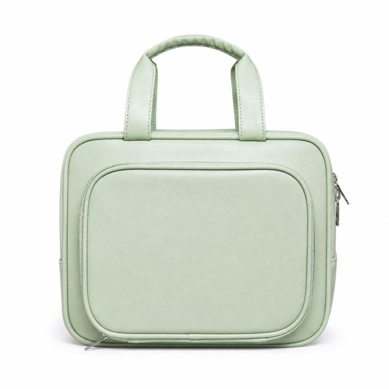 Custom PU Toiletry Bag With Brush Compartment - 1
