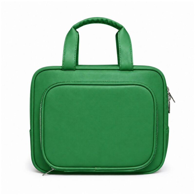 Custom PU Toiletry Bag With Brush Compartment - 2