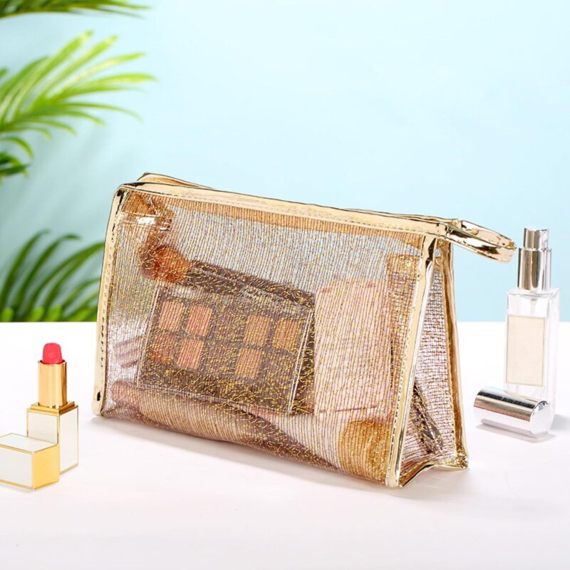Custom PU Waterproof Cosmetic Case Toiletry Bag - 3