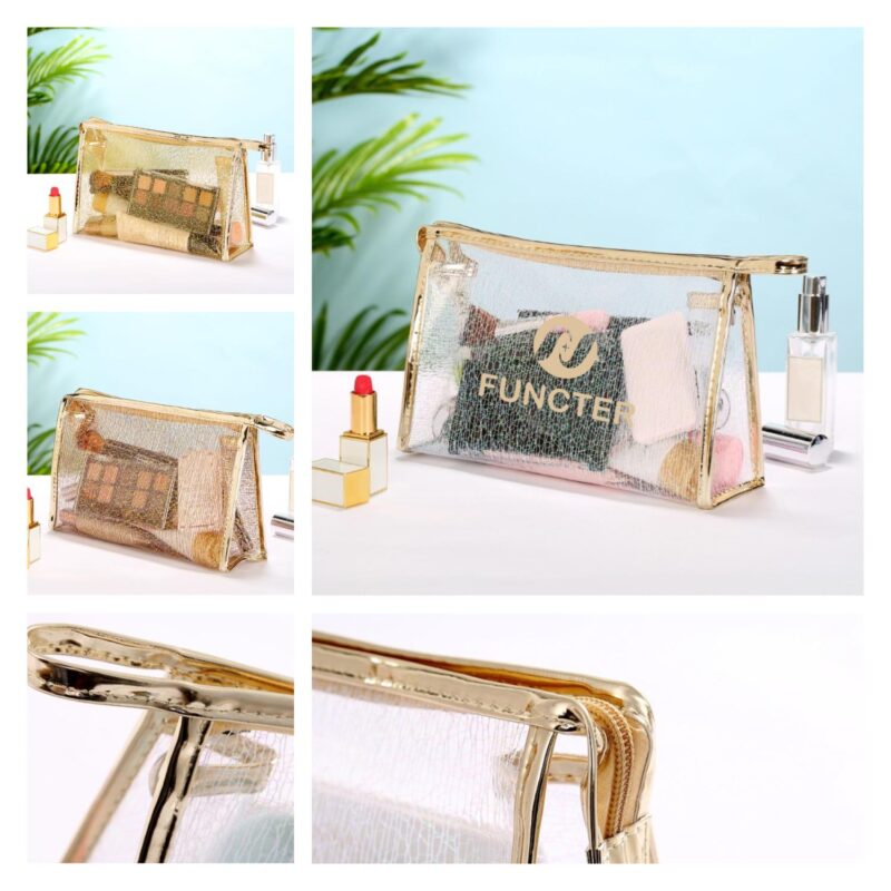 Custom PU Waterproof Cosmetic Case Toiletry Bag