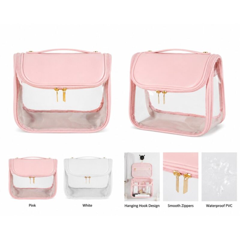 Custom PVC Carry Handles Toiletry Bag