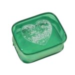 Custom PVC Clear Heart Sequin Toiletry Bag - 3