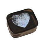 Custom PVC Clear Heart Sequin Toiletry Bag - 4