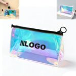 Custom PVC Clear Self Seal Cosmetic Travel Toiletry Bag