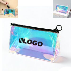 Custom PVC Clear Self Seal Cosmetic Travel Toiletry Bag