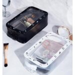Custom PVC Double Zippered Toiletry Bag Makeup Bag Handle Bag - 4