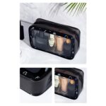 Custom PVC Double Zippered Toiletry Bag Makeup Bag Handle Bag - 5