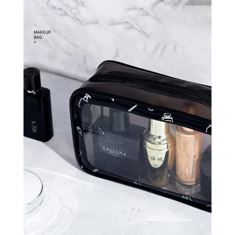 Custom PVC Double Zippered Toiletry Bag Makeup Bag Handle Bag - 7