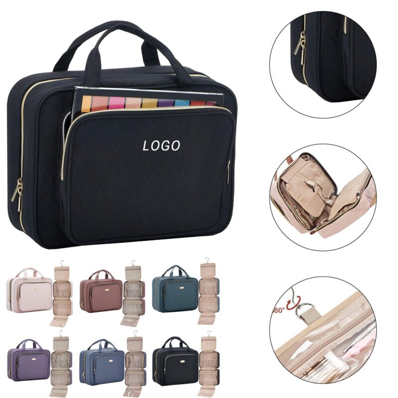 Custom PVC Hanging Hook Toiletry Bag Travel