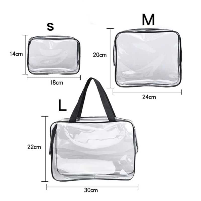 Custom PVC Toiletry Bag Set - 3
