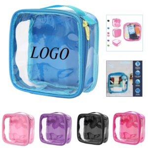 Custom PVC Toiletry Bag Waterproof Cosmetic Organizer