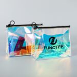 Custom PVC Translucent Frosted Zipper Toiletry Bag