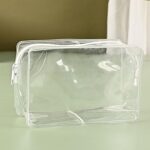 Custom PVC Transparent Toiletry Bag Cosmetic Makeup Organizer Waterproof Travel Storage Pouch - 1