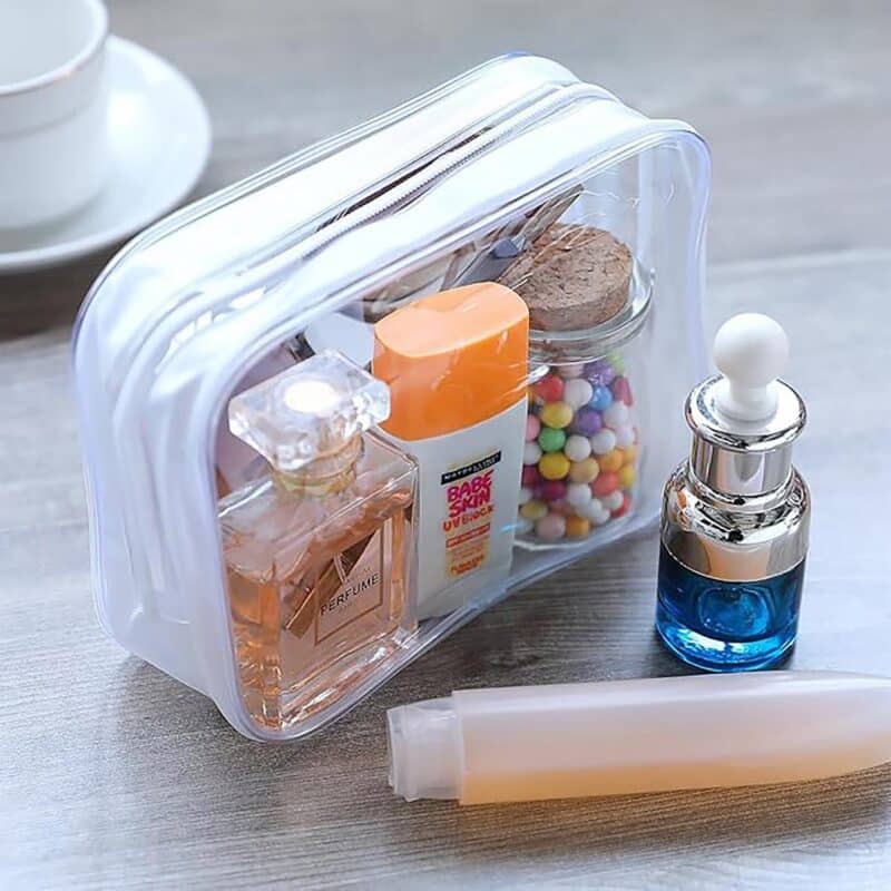 Custom PVC Transparent Toiletry Bag Cosmetic Makeup Organizer Waterproof Travel Storage Pouch - 7