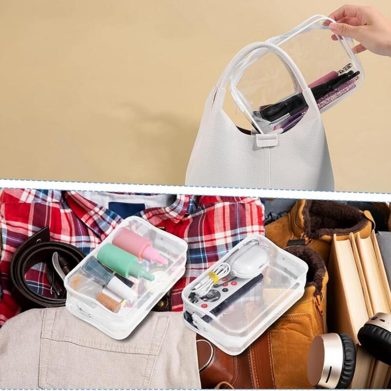 Custom PVC Transparent Toiletry Bag Cosmetic Makeup Organizer Waterproof Travel Storage Pouch - 9