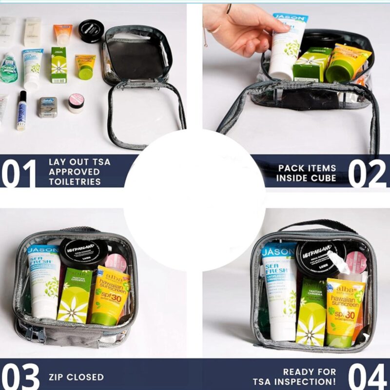 Custom PVC transparent toiletry bag - 8
