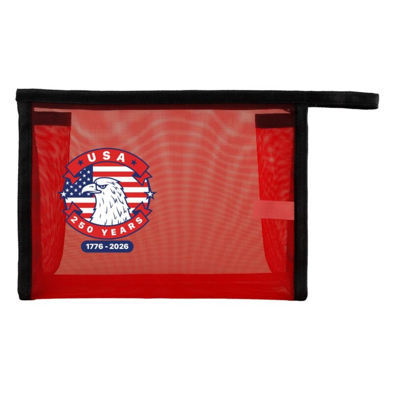 Custom Patriotic Mesh Toiletry Bag - 3
