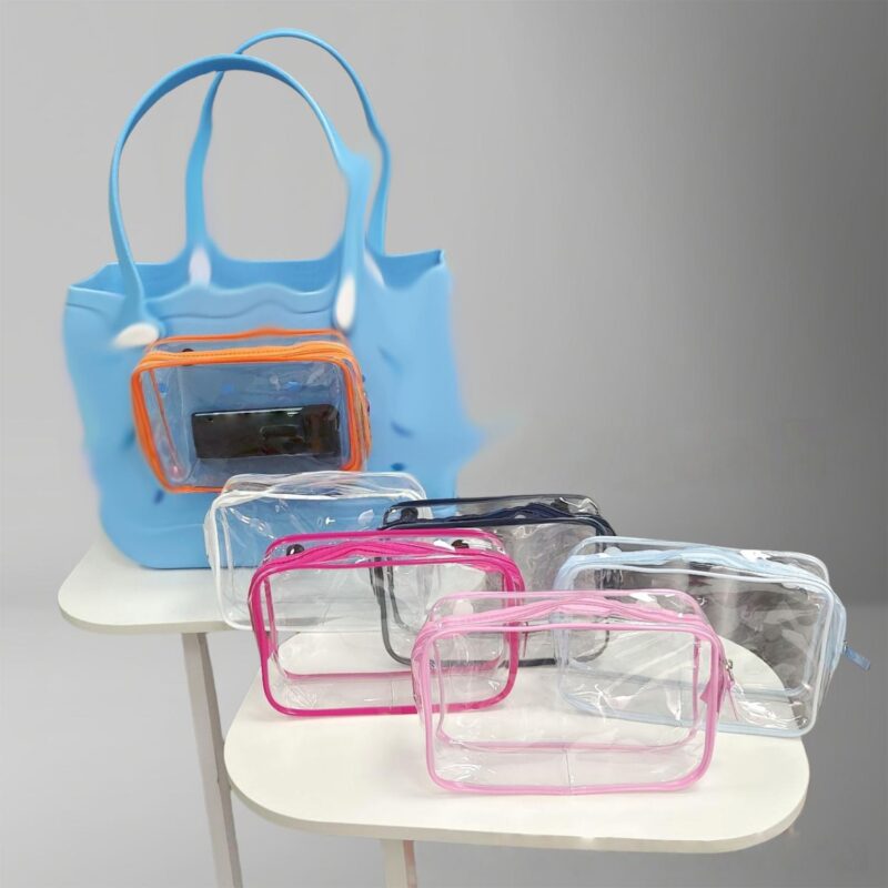 Custom Perforated bag hanging PVC medium-sized toiletry bag - 1