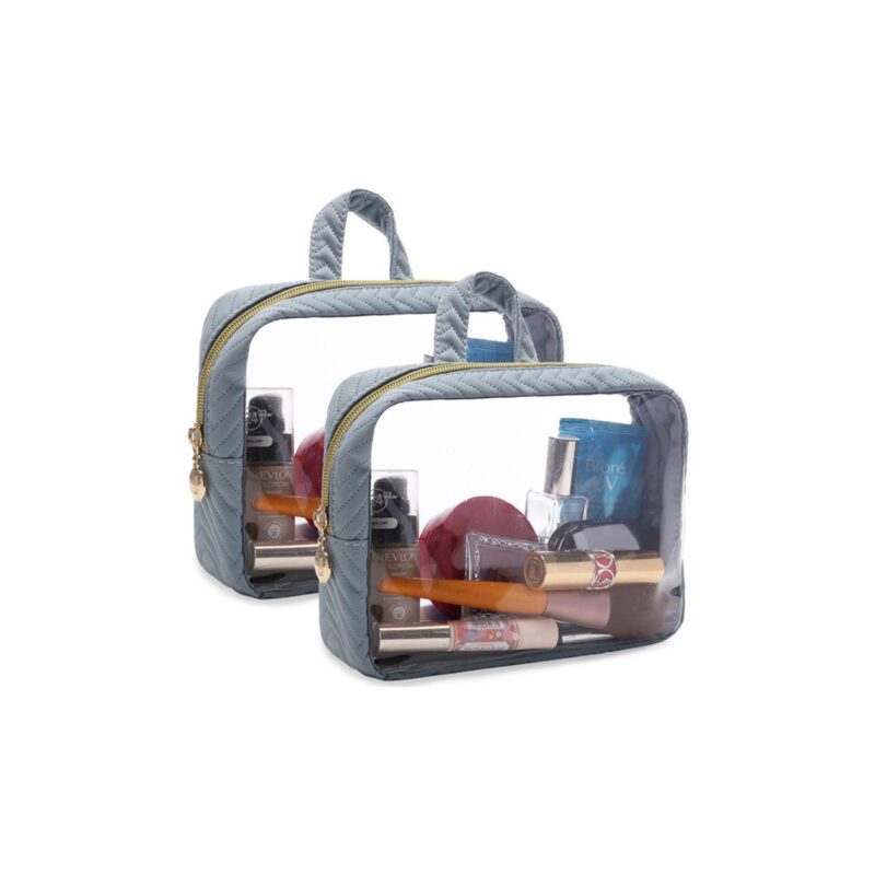 Custom Plastic Toiletry Bag With Handle Strap - 2