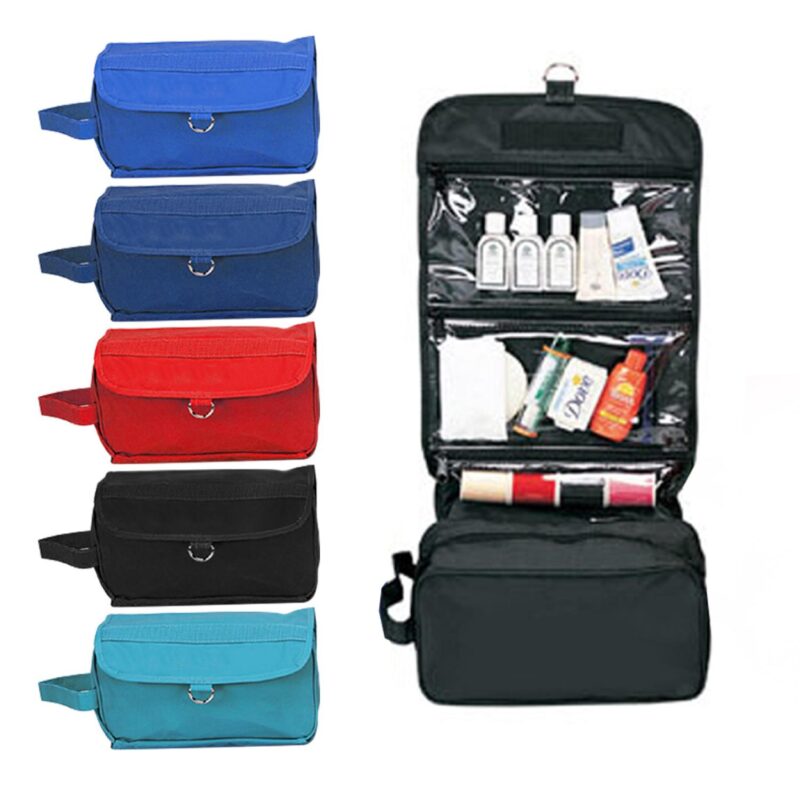 Custom Poly Backing Hanging Toiletry Bag - 1