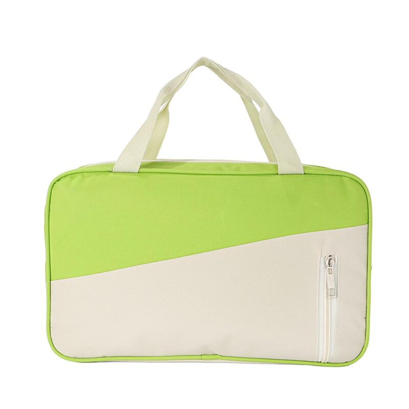Custom Polyester Color Block Travel Toiletry Bag - 1
