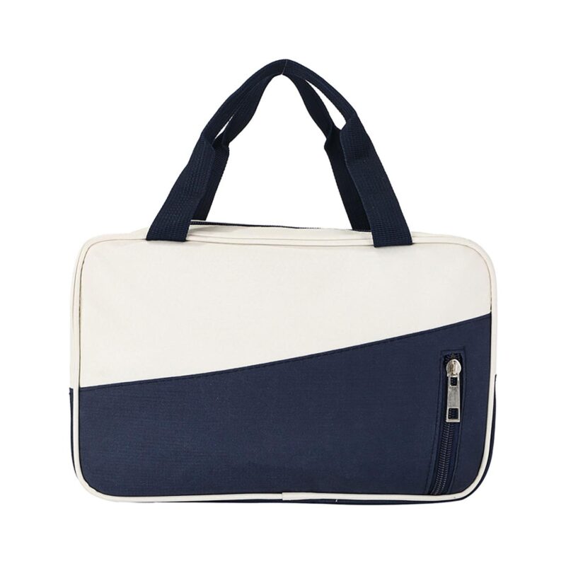 Custom Polyester Color Block Travel Toiletry Bag - 2