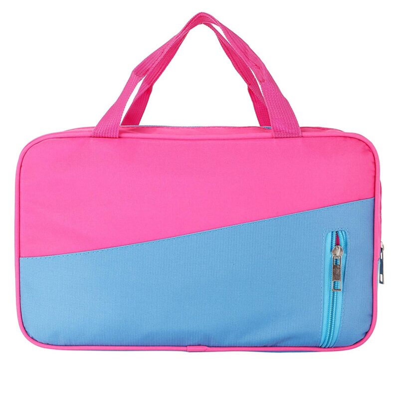 Custom Polyester Color Block Travel Toiletry Bag - 3