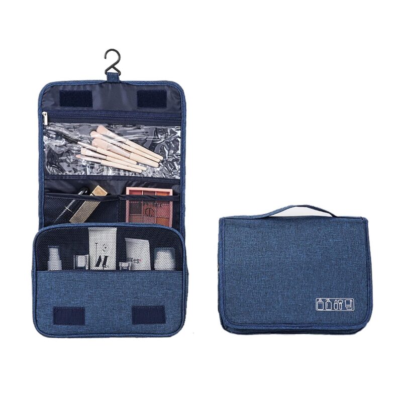 Custom Polyester Fabric Travel Hanging Toiletry Bag - 3